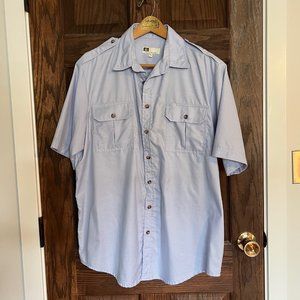 Men's Tilley Endurables Safari Shirt Periwinkle Blue XL